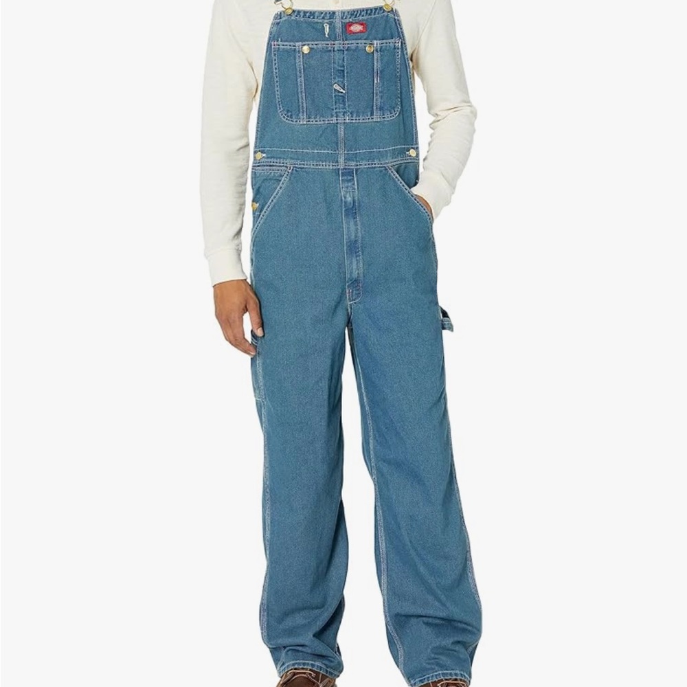 Dickies Blue Relaxed Fit Men's Overalls